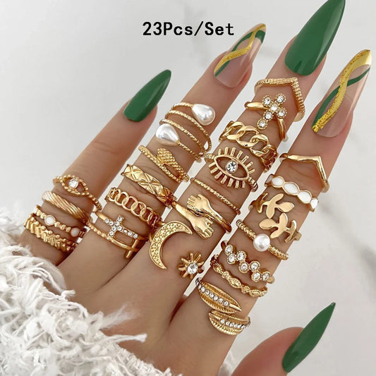 SHIREEN Luxe Gold Ring Set