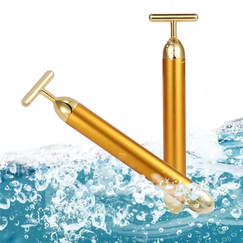 SHIREEN 24K Gold Beauty Bar Facial Massager