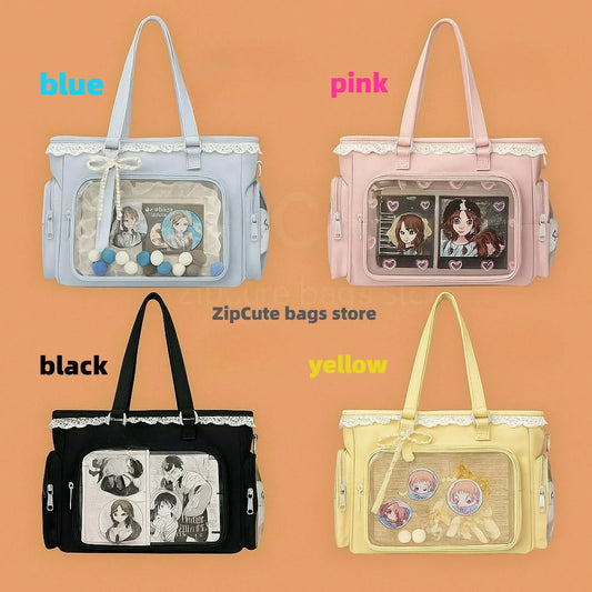 SHIREEN Kawaii Transparent Crossbody Bag