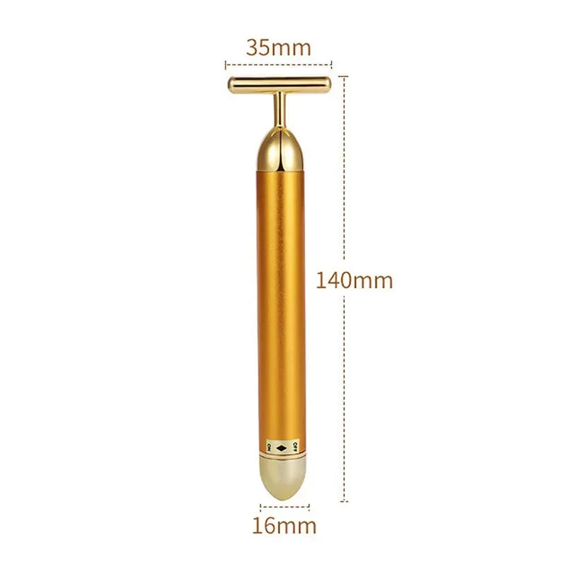 SHIREEN 24K Gold Beauty Bar Facial Massager