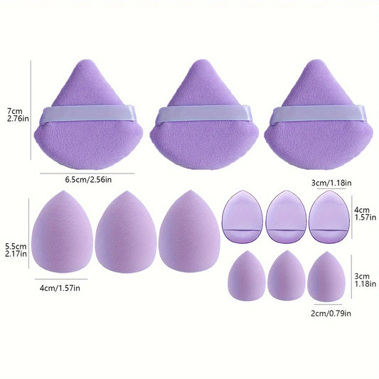 SHIREEN Flawless Finish Makeup Sponge Collection (12 PCS)