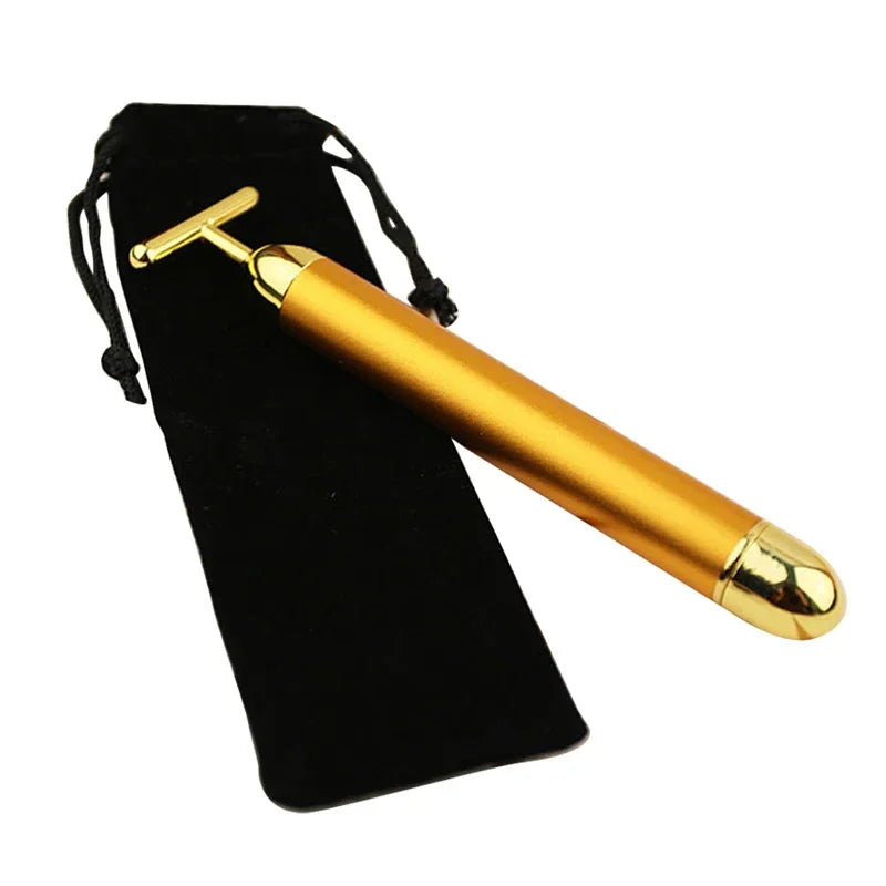 SHIREEN 24K Gold Beauty Bar Facial Massager